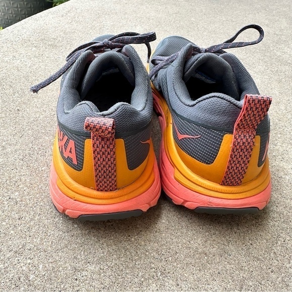 Hoka Challenger ATR 6 Sneaker Mens Size 9.5 Gray Orange - Picture 9 of 11